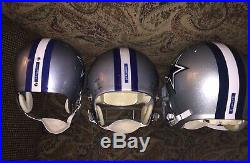 6 Dallas Cowboys QB Helmets worn/used Authentic Custom Aikman Staubach Prescott