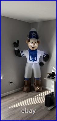 7' Air Blown LED Inflatable NFL Dallas Cowboys Rowdy Mascot Yard Decoration 7' Air Blown LED Inflatable NFL Dallas Cowboys Rowdy Mascot Yard Decoration