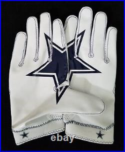 #82 Jason Witten of Dallas Cowboys NFL Locker Room Game Issued Gloves (2XL)