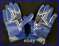 #82 Jason Witten of Dallas Cowboys NFL Locker Room Game Issued Gloves (2XL)