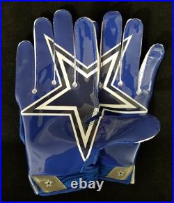 #82 Jason Witten of Dallas Cowboys NFL Team-Issued Gloves (2XL)
