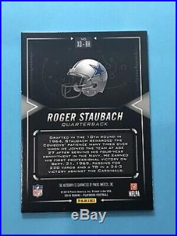 8/10 Roger Staubach AUTOGRAPH 2016 Panini Playbook Certified Authentc Auto