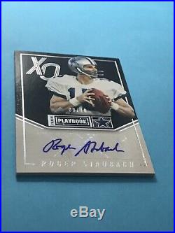 8/10 Roger Staubach AUTOGRAPH 2016 Panini Playbook Certified Authentc Auto