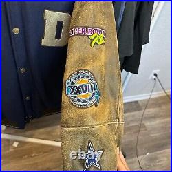 90s Dallas Cowboys 2000s Vintage Letterman Varsity Wool Bomber NFL football