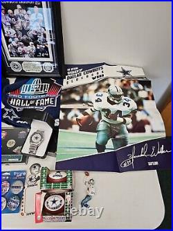 90s Dallas Cowboys Collection Withlimited Edition Emmit Smith And Hall Of Fame Pcs