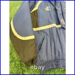 90s Dallas Cowboys Heavy Duty Puffer Style Jacket with Hood Sz Medium Vintage