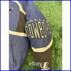 90s Dallas Cowboys Heavy Duty Puffer Style Jacket with Hood Sz Medium Vintage 90s Dallas Cowboys Heavy Duty Puffer Style Jacket with Hood Sz Medium Vintage