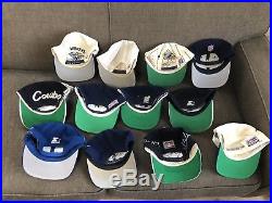 90s Dallas Cowboys SnapBack Collection Lot 12 Hat Cap Vtg NFL Spellout Trucker