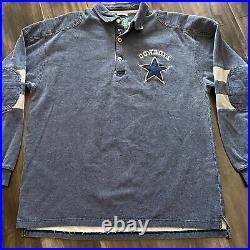 90s THROWBACKS NFL Vintage Collection Dallas Cowboys Men's LS Shirt Size XL