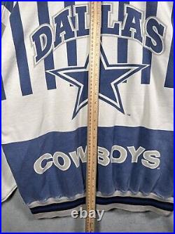 A1 Vintage 90s Dallas Cowboys NFL Crewneck NUTMEG MILLS Sweater USA Made Large