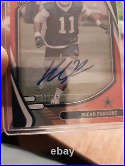Absolute Micah Parsons Auto Rookie Card 73 Of 75