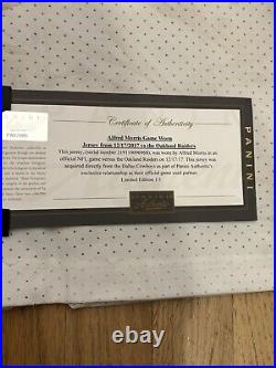 Alfred Morris Game Used Dallas Cowboys Jersey Panini Letter POUNDED Alfred Morris Game Used Dallas Cowboys Jersey Panini Letter POUNDED
