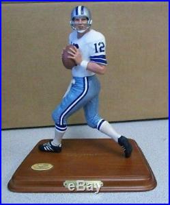 All Star Figurines Danbury Mint Roger Staubach Dallas Cowboys Figurine