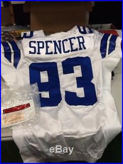 Anthony Spencer #93 GAME USED Dallas Cowboys Jersey STEINER COA
