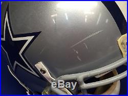 Anthony Spencer Game Used Dallas Cowboys Football Helmet Steiner Sports LOA