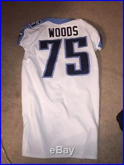 Antwaun Woods Tennessee Titans 2017 Game Worn Used Jersey Dallas Cowboys USC NFL