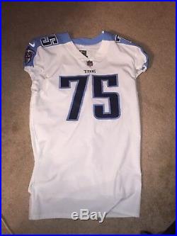 Antwaun Woods Tennessee Titans 2017 Game Worn Used Jersey Dallas Cowboys USC NFL