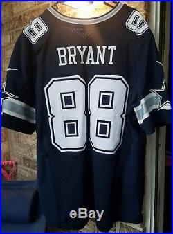 Authentic Dallas Cowboys Nike Elite Dez Bryant Navy Jersey Size 52/XXL
