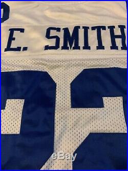 Authentic Emmitt Smith Dallas Cowboys Jersey Reebok 48 XL Rare Pro Line Stitch