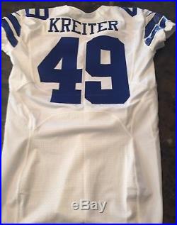Authentic Game Used Game Worn Dallas Cowboys Jersey #49 Nike Flywire