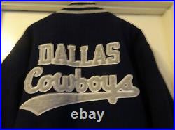 Authentic Mitchell & Ness Dallas Cowboys Throwback Varcity Jacket SZ 2xl RARE