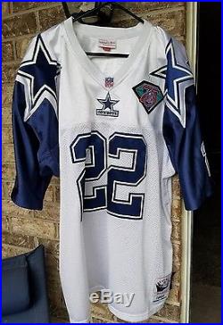 Authentic Mitchell and Ness Emmitt Smith Dallas Cowboys Double-Star Jersey