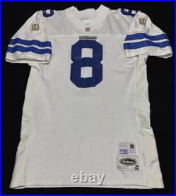 Authentic Wilson Dallas Cowboys Troy Aikman Jersey OG Authentic NFL White Sz 48