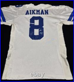 Authentic Wilson Dallas Cowboys Troy Aikman Jersey OG Authentic NFL White Sz 48