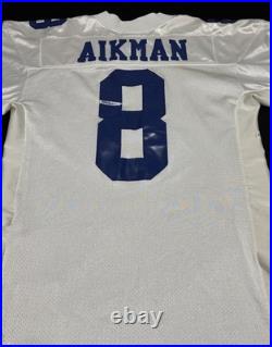 Authentic Wilson Dallas Cowboys Troy Aikman Jersey OG Authentic NFL White Sz 48