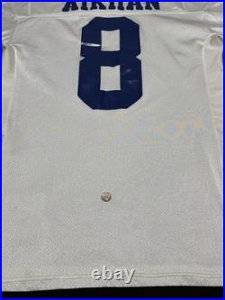 Authentic Wilson Dallas Cowboys Troy Aikman Jersey OG Authentic NFL White Sz 48