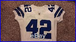 Barry Church Game Used 2010 Dallas Cowboys Rookie Jersey! 8 Repairs
