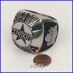 Big DALLAS COWBOYS SUPER BOWL CHAMPION 1992 XXVII Commemorative Paperweight Ring