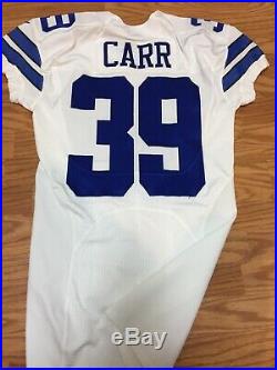 Brandon Carr Dallas Cowboys Game Issued Used Worn Jersey Cleats Ravens #39