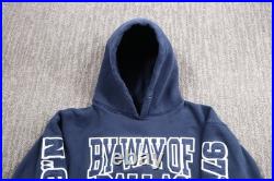 By Way Of Dallas Cowboys Adult Small Hoodie Blue NFL Football Heavyweight