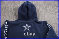 By Way Of Dallas Cowboys Adult Small Hoodie Blue NFL Football Heavyweight