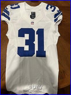 Byron Jones Dallas cowboys Home White Game Issued Jersey