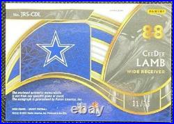 CEEDEE LAMB SELECT AUTO/JERSEY RPA /75 SILVER PRIZM AUTOGRAPH RC Dallas Cowboys