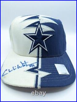 CHARLIE WATERS SIGNED Vintage Starter Dallas Cowboys Shockwave Hat NFL ProLine CHARLIE WATERS SIGNED Vintage Starter Dallas Cowboys Shockwave Hat NFL ProLine