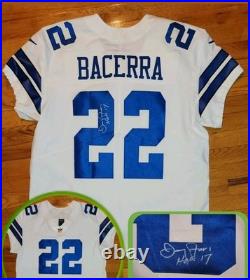 CUSTOM with Jerry Jones Autograph NIKE Dallas COWBOYS Vapor ELITE Jersey 52 nfl