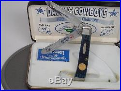 Case XX B6254 SS Dallas Cowboys Super Bowl XXVII Champions Folding Knife NFC NOS