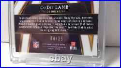CeeDee Lamb 2020 Select XRC Tie-Dye Prizm SSP 04/25 RC Cowboys