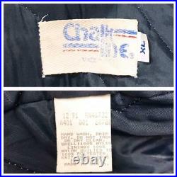 Chalk Line NFL Dallas Cowboys Football Lined Navy Satin Coat Jacket Men Size XL