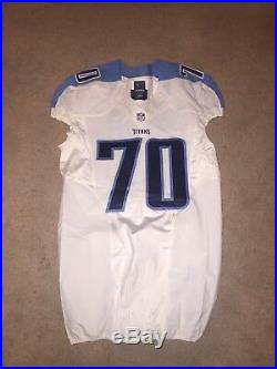 Chance Warmack Tennessee Titans 2014 Game Worn Used Jersey Alabama Crimson Tide