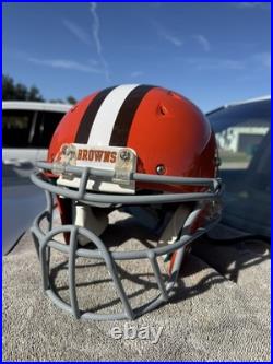 Cleveland Browns Peyton Hillis Custom Schutt Dna Full Size Football Helmet