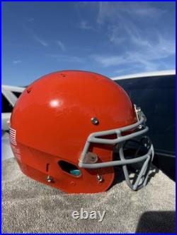 Cleveland Browns Peyton Hillis Custom Schutt Dna Full Size Football Helmet