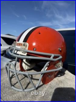 Cleveland Browns Peyton Hillis Custom Schutt Dna Full Size Football Helmet