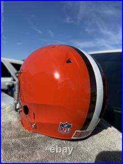 Cleveland Browns Peyton Hillis Custom Schutt Dna Full Size Football Helmet