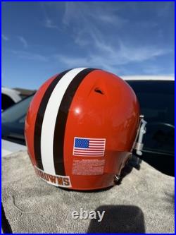 Cleveland Browns Peyton Hillis Custom Schutt Dna Full Size Football Helmet