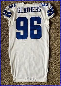 Clifton Geathers Game Used Dallas Cowboys Jersey, Team Repairs 2011 Season