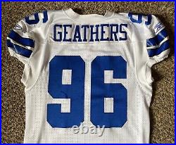 Clifton Geathers Game Used Dallas Cowboys Jersey, Team Repairs 2011 Season